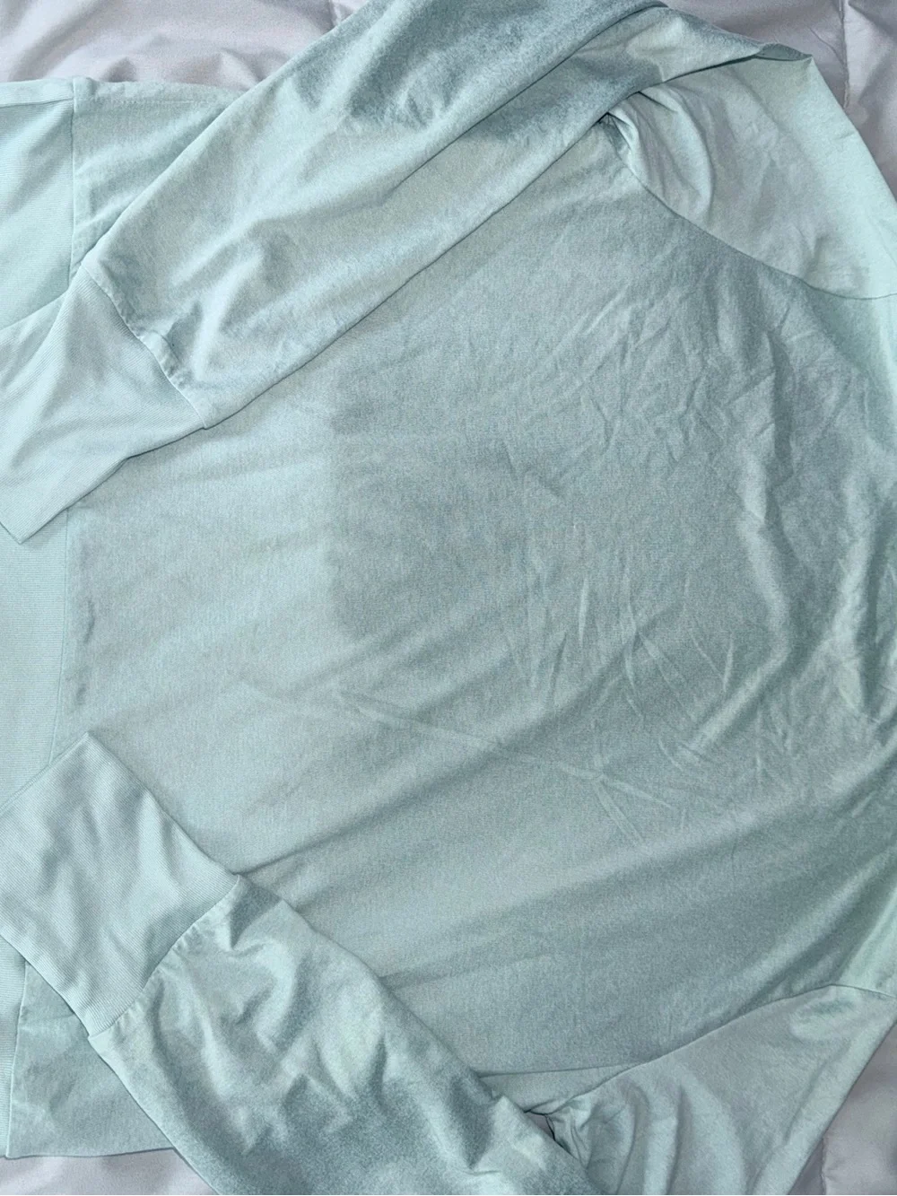 Vuori Halo Essential Long Sleeve Tee Glacier Mint DreamKnit Women’s Small - Picture 4 of 6